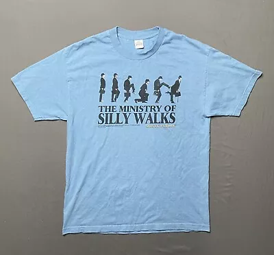 Alstyle Blue Monty Python The Ministry Of Silly Walks 2013 T-shirt Adult Size L • $20