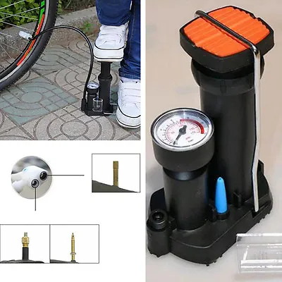 Motorcycle Bike Air Pump Wheel Tyre Tire Portable Pedal Inflator Inflating Tool • $18.90