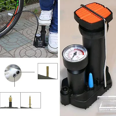 $18.70 • Buy Pressure Motorcycle Tire Tyre Portable Pedal Bicycle Air Pump Tube Inflator Tool