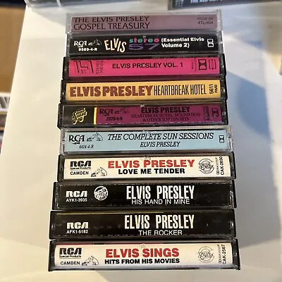 Cassettes ELVIS PRESLEY Lot Of 10 Rock N Roll • $40