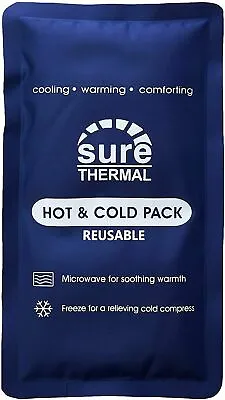 Sure Thermal Luxury Reusable Hot Cold Ice Gel Pack First Aid Medical Sports Heat • £3.79