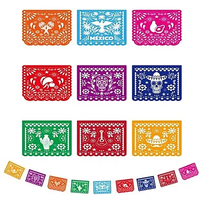 Mexican Fiesta Party Banner 5m -  Day Of The Dead Decorations Indoor Outdoor • £10.49