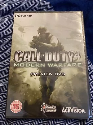 Call Of Duty 4 Modern Warfare Preview Dvd (pc Cd Rom) New - Very Rare • £9.99