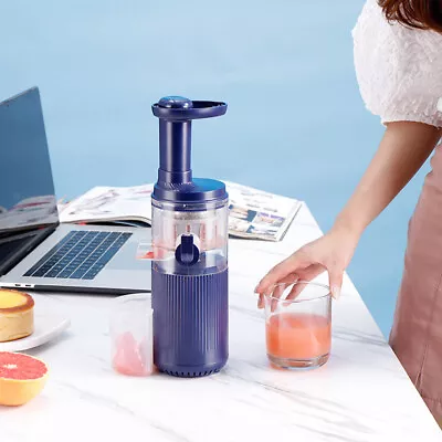 Masticating Juicer USB Rechargeable BPA-Free Machine For Family Daily Use • £55.01