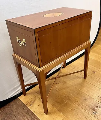 Magnificent Signed Baker Furniture Table Chest Box On Stand Mahogany Inlay • $995