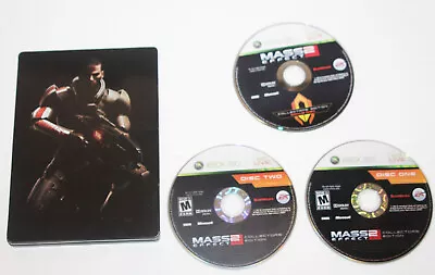 Mass Effect 2 - 3 Disc Collector's Edition (Microsoft Xbox 360) Steelbook Case • $17.99