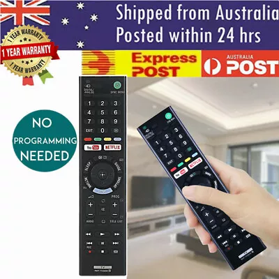 $9.99 • Buy RMT-TX300E For Sony Bravia TV Remote Control KDL-40W660E KDL-49W660E  AU