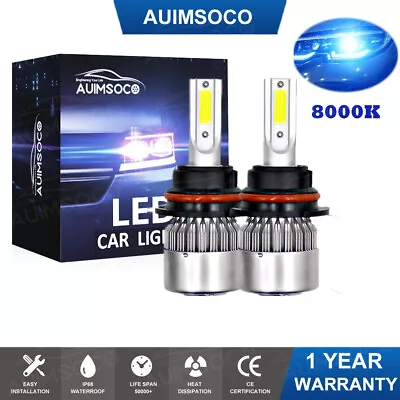 9007 8000K Blue LED Headlight Bulbs Kit For Ford Bronco 992-1996 High/Low Beam • $29.99