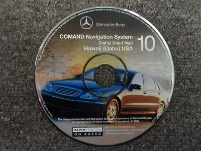 2002 Mercedes Benz COMAND NAV System Hawaii Oahu USA Digital Road Map CD#10 • $17.95