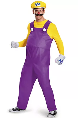 Brand New Super Mario Brothers Wario Deluxe Adult Costume • $55.90