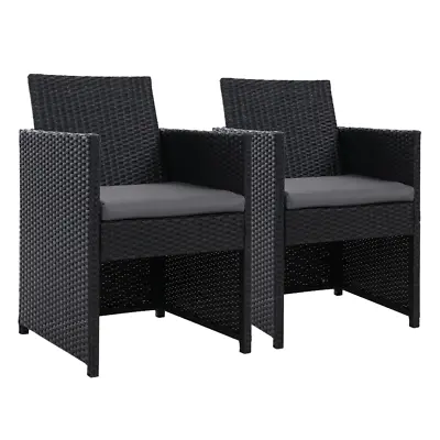 $237 • Buy Gardeon Outdoor Chairs Dining Patio Furniture Lounge Setting Wicker Garden