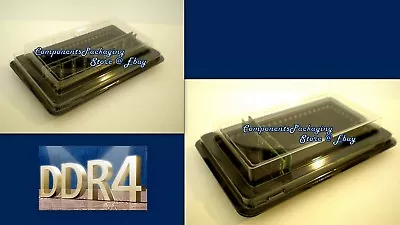 10 DDR4 DRAM Anti Static Memory Tray Holder Box Fits 100 DIMM Or 200 SODIMM New  • $38.90