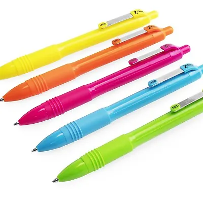 Zebra Z-Grip Smooth Ballpoint Pen - 1.0mm - Black Ink - Neon Barrel - 5 Pack • £5.49