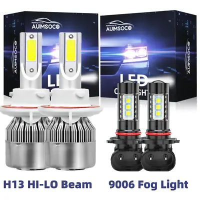 For 2006 2007 2008 Dodge Ram 1500 2500 3500 LED Headlights Fog Lights 4X 6000K • $35.99