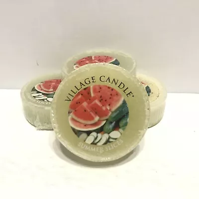 Village Candle SUMMER SLICES Wax Melt Tart Lot Of 4 (1 Oz Ea.) Retired • $8.54