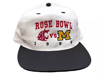 Vintage Rose Bowl 1998 Washington State Cougars Vs Michigan Wolverines SnapBack • $47.99