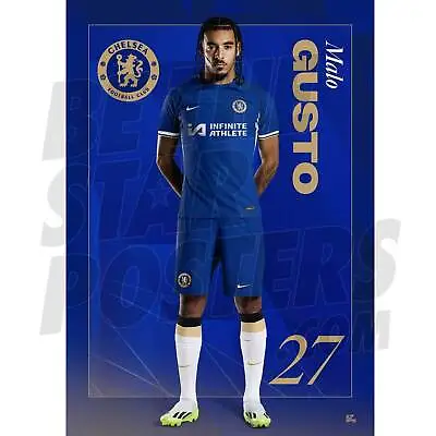 Chelsea FC Gusto 23/24 Headshot Poster OFFICIALLY LICENSED PRODUCT A4 A3 • £6