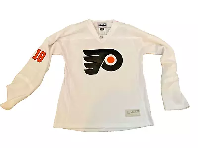 Philadelphia Flyers Reebok White Jersey #18 Mike Richards Womens Medium • $31.50