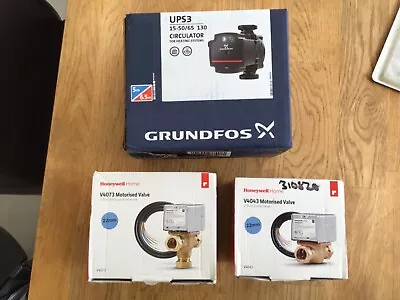 Grundfos UPS3Pump Honeywell 3 Port And Honeywell 2 Port Valve 22mm • £220