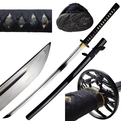  MUSASHI Japanese 41  Hand Forged 1060 Carbon Steel Samurai Sword Gift • $199.95