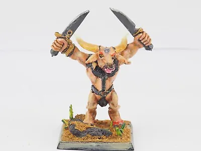 Gw Warhammer Chaos Minotaur Lord. Painted. Green 447 • £25