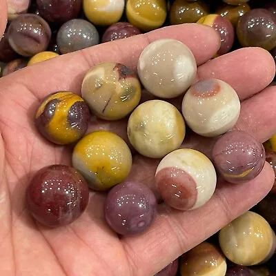 10pc TOP Natural Mookaite Jasper Quartz Ball Carved Crystal 20mm Sphere Healing • $26.09