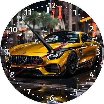 Mercedes AMG MDF Wall Clocks With Print • $24.99