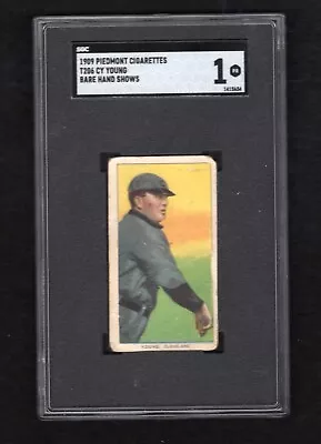 1909-11 T206 Cy Young Piedmont Cigarettes SGC 1 • $1300