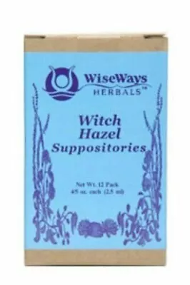 WiseWays Herbals Witch Hazel Suppositories 12 Pack • $15.99