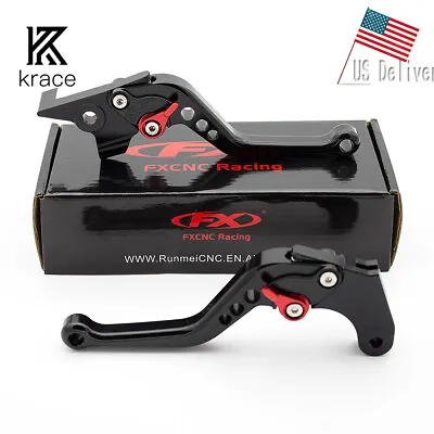 For Yamaha MT07 MT09 MT10 FZ1 FZ6 FZ8 CNC Brake Clutch Levers Short Motorcycle • $25.99