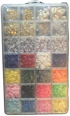 Bead Set For Crafting Bracelets 16 Colour Clay Beads Letter Beads And Charms • £6.49
