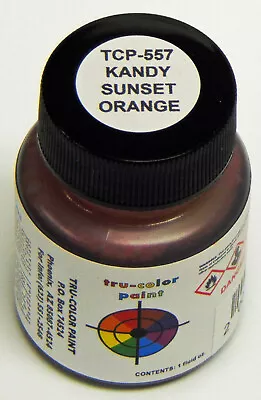 KANDY SUNSET ORANGE TRU-COLOR AIR BRUSH PAINT Automobile Car Truck Model TCP557 • $9.89