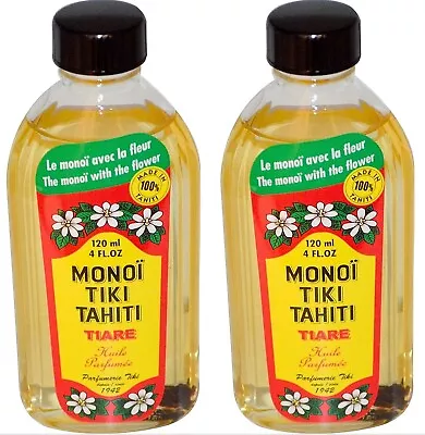 Monoi Tiki Tahiti Gardenia Coconut Oil 4 Fl Oz 2 Pack • $29.99