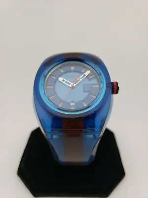 Gucci Men's Sync XL Blue Dial Two Tone Swiss Quartz Watch - YA137112 • $229.99