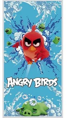 £15.34 • Buy Angry Birds Bath Towel/Beach Towel/Hand Towel/ Sheet 140x70 Red New Ökotexsta