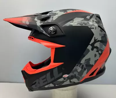 Open Box Bell Moto-9 MIPS Venom Off-Road Helmet Matte Black Camo/Red Size XL • $247.10