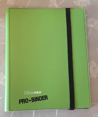 Ultra PRO PRO-Binder 9-pocket 360 Cards LIME GREEN [Pokemon/MTG/Yu-Gi-Oh!] • £12.95