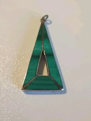 Malachite On 950 Silver Stunning Quality Pendant  • £12