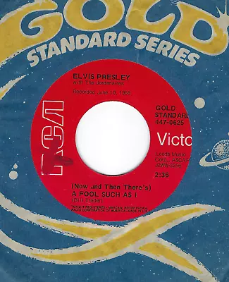 Elvis Presley NICE CLOSE TO NM A FOOL SUCH AS I RCA RED GOLD STANDAND LABEL W/SL • $9.99