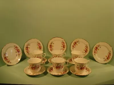 Queen Anne Bone China Floral Spray 17 Piece Tea Set • £40