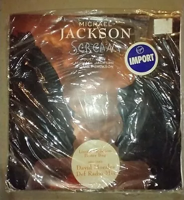 Michael Jackson  Scream  Limited Edition Poster Bag (Import) Sealed M- • $14.99