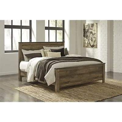 Ashley Furniture Trinell King Panel Bed In Brown • $696.99