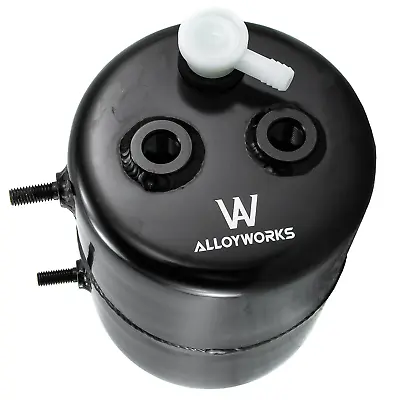 2L Universal Aluminum Alloy Brake Vacuum Reservoir Tank Can W/Mounts & Fittings • $59