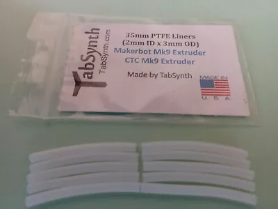 3mm 3D Printer Teflon Tube For Nozzle (10 Liners) For Makerbot Mk9 Extruder • $15.55