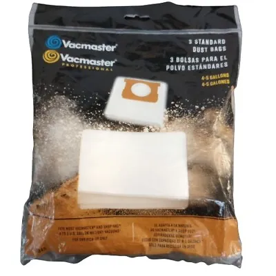 $6.19 • Buy Vacmaster Professional 3 Standard Dust Bags 4-5 Gallons Dry Pick-Up Only