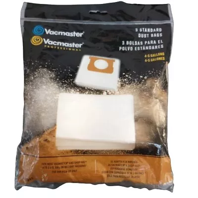 Vacmaster Professional 3 Standard Dust Bags 4-5 Gallons Dry Pick-Up Only • $3.96