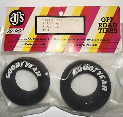 Vintage Aj's TwinnK Ajs Twinn-K Foam Tires Goodyear Kyosho 9709-1  Low Profile • $9.99