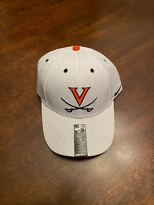 NWT University Of Virginia UVA Cavaliers Nike Sabres Logo Medium Large White Hat • $19.95