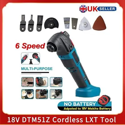 Multi Makita 18V DTM51Z Cordless LXT Tool With Wellcut 17pc Accessories • £32.49