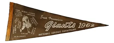 Vintage 1962 San Francisco Giants 28  Baseball Pennant Extremely Rare • $636